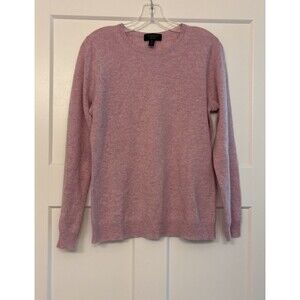 Charter Club Classic Preppy Cashmere Crewneck Sweater Pink Pullover Women’s Med